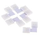 10Pcs LED Strip Connector 2pin 10mm L Shape Splitter No soldering Connector