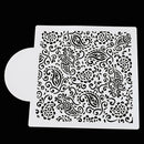 Paisley Cake Fondant Cupcake Decorating Baking Cupcake Templates Stencil