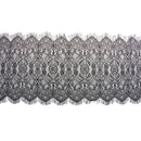 3 Yard Black Eyelash Lace Trim Flower Embroidered DIY Bridal Dress Clothing