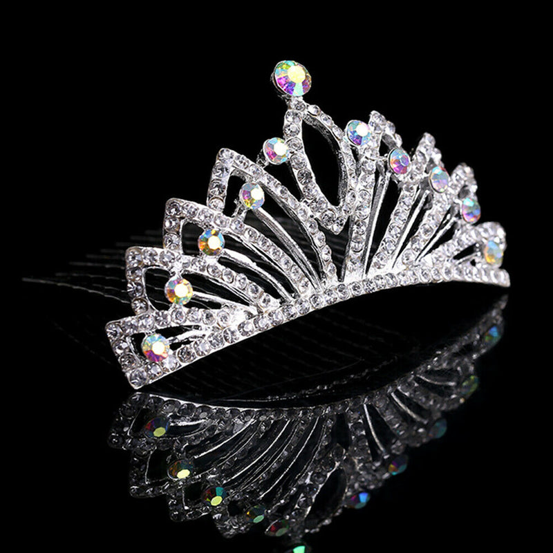 Baby Girl Princess Crown Headband Crystal Headdress Tiara Wedding Headwear A