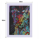 Colorful Cat 5D Diamond DIY Painting  Kit Home Decor Craft