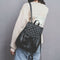 Korean Style Women PU Leather Casual Backpack Rivet Travel Bag School Bag #JT1