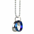 Bible Ring Circle Stainless Steel Necklace Couple Gift Accessories