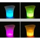 LED Luminous Ice Bucket Beer Wine Whisky Cooler Bowl 5L for Club Bar Party Multi