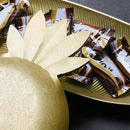 Simple Scandinavian Style Wooden Golden Tray Pineapple Shape Snack Fruit Bo