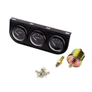 52mm Triple Gauge 3 in 1 (Voltmeter + Water Temp Gauge + Oil Press Gauge) S