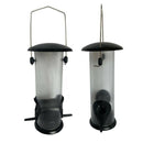 Lightweight Transparent Bird Feeder, Tube Shaped Hanging Bird Feeder for Garden