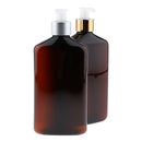 2Pcs Empty Dispensers for Soap/Shampoo - 17 Ounce Desktop Lotion Bottles with