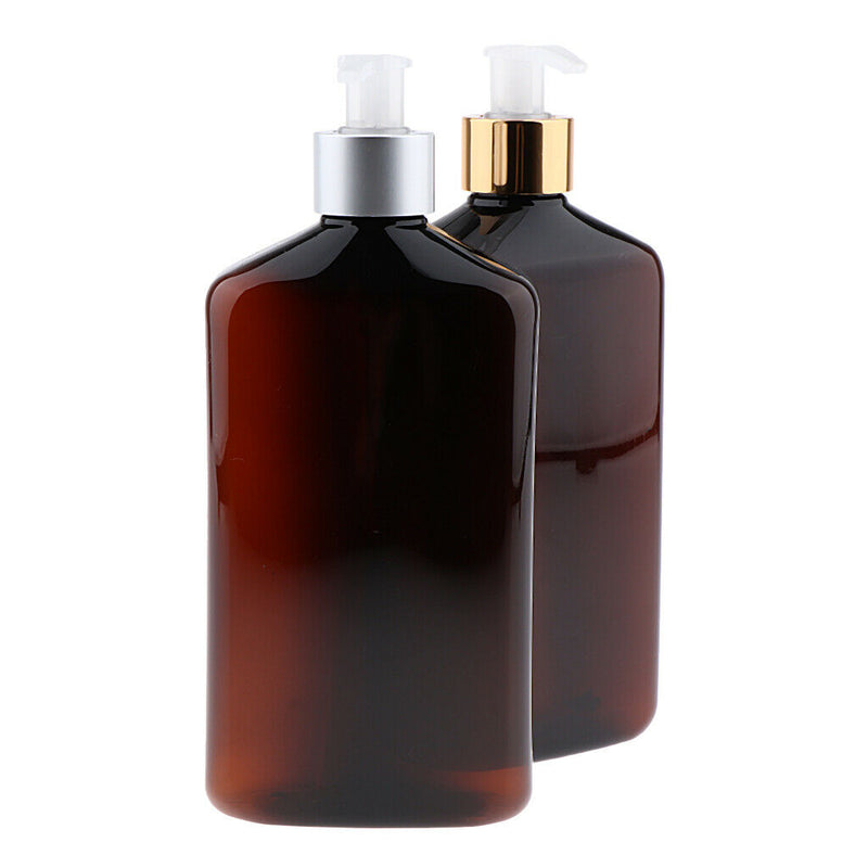 2Pcs Empty Dispensers for Soap/Shampoo - 17 Ounce Desktop Lotion Bottles with