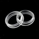 10Pcs Finger Ring Grips Inserts for Barber Hairdressing Shear Scissors Clear