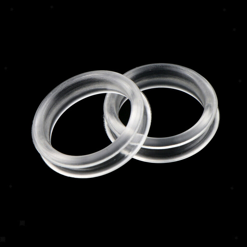 10Pcs Finger Ring Grips Inserts for Barber Hairdressing Shear Scissors Clear