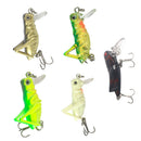 5Pcs Flying Fishing Lure Jig Wobblers Lure Grasshopper Insect Fishing Tackle