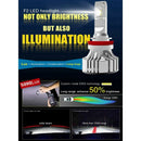 New 2Pcs F2 Car Headlight Led 72W 12000Lm Auto Bulb head light lamp 6500K L