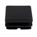 Square Table Chair Leg Tube Pipe Feet Insert Cap 25mmx25mm 30pcs Black J6S1