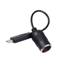 USB 5V To 12V Car Cigarette Lighter Female Socket Converter Adapter Cable Cord
