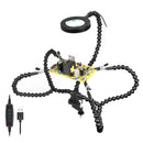 Black Table Clamp Soldering PCB Holder Helping Hand Welding Soldering Hand Tool