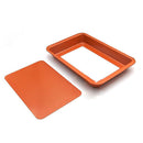 Brownie Non-stick Baking Pan with Built-In Slicer / Cutter (Large)