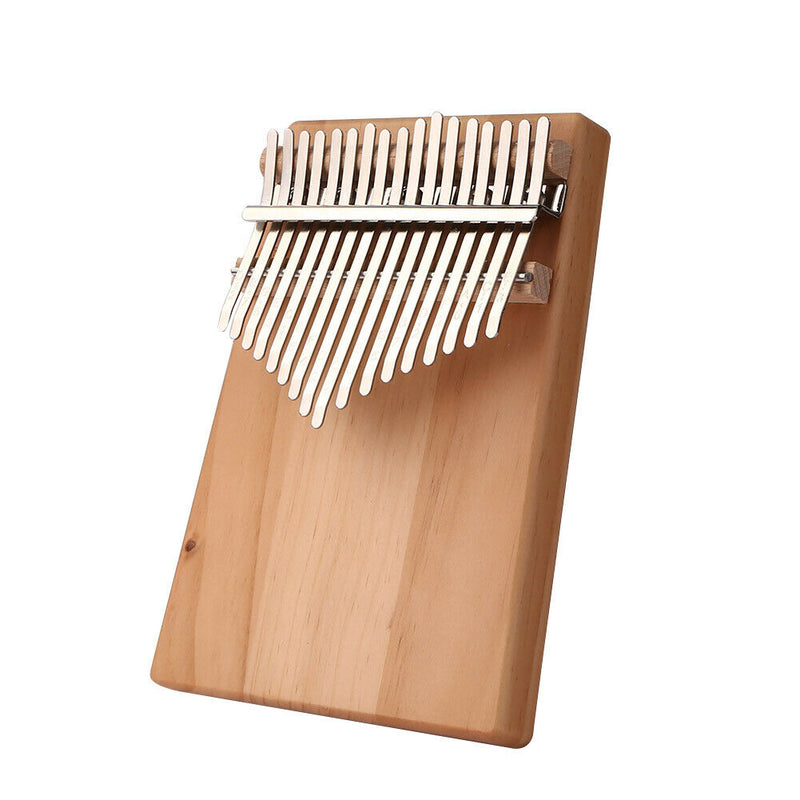 17 Keys Kalimba Musical Instrument Pine Wood Thumb Finger Piano (Dark Wood)