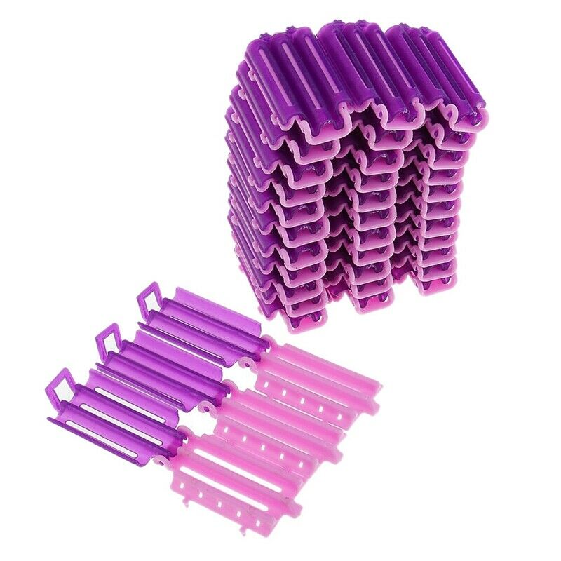 45Pcs Hair Curler Clips Clamps Roots Perm Rods Styling Wavy Rollers for Cor C2J2