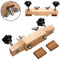1 Set Solid Maple Stainless Steel Guitar Bridge Install Clamp Luthier Tools