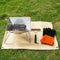 Outdoor Camping Fireproof Cloth Flame Retardant Mat (Glass Fiber 100x80cm)