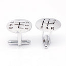New Fashion Unisex Metal Plain Car Shift Cufflinks Wedding Shirt Cuff Buttons Gw