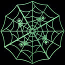 Luminous Halloween Spider Web Glow in The Dark Wall Stickers Decor Decals DIY