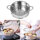 Stainless Steel Steamer Baby Food Meat Vegetable Cooking Steam Pot Cookware