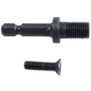 3/8-inch Hexagonal Shank Thread Drill Holder Keyless Adapter Black X7K2