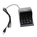 Mini USB Numeric Keypad Number Digital Password Keyboard Num Pad 19Keys