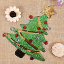 Merry Christmas sequins Xmas tree cartoon happy diy applique iron on patch sew!E