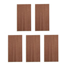 5 Pieces Wooden Guitar Head Veneer Headstock Headplate Sapele Wood