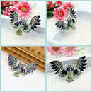 Betsey Johnson Enamel Crystal Owl Charm Women's Animal Brooch Pin Jewelry New