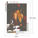 Beauty 5D DIY Full Round Drill Diamond Painting Women Mosaic Kit (XF054) A