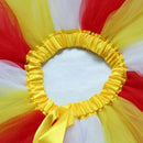 Girls Tutu Skirt Dress Multicolor Rainbow Pettiskirt Bowknot Dancewear (4-6