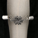 Ladies Sweater Shawl Dress Cardigan Collar Clip Flower Pattern Filigree Clip