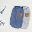 2PCs Korean Style Pet Puppy Dog Cat Pet Clothes Dress Vest T Shirt L