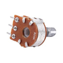 2Pcs B20K 20K Ohm 8mm Shaft PCB Mounted Linear Dual Potentiometer K4X7