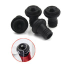 4x Black Wine Bottle Vacuum Saver Sealer Plug Button Stoppers Preserver Pump OZ