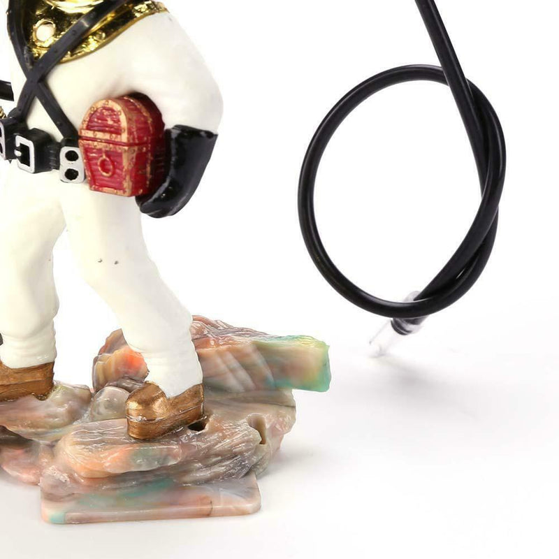 Underwater Animation Landscape Treasure Hunt Diver Pneumatic Decor (White)