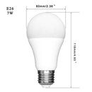 Yellow LED Bug Light Bulb 7W, 60W Light Bulbs Equivalent, Dusk to Dawn Smar T5N7