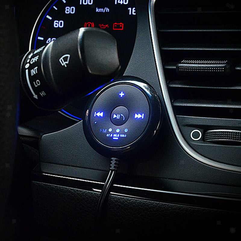 2 in 1 Car Bluetooth 5.0 Player 500mAh FM AUX Transmitter 5V Input for Tablet