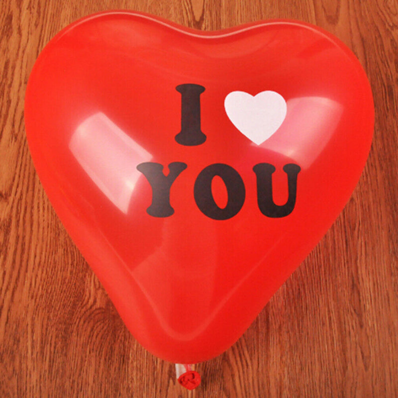 10x Romantic Love Heart Shape Latex Party Ballons Baby Shower Decorations Toys Z