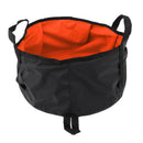 8L Camping Hiking Folding Wash Basin Bucket Travel Water Storage Bag orange