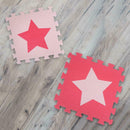 10pcs 30cm EVA Foam Baby Play Floor Mats Puzzle Pads Red Pink (Five Star) A