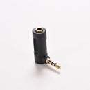 New Male to Female Stereo Audio Jack Converter 90Â°Pole Right Angle 3.5mm ME