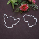 Silicone Stamp+Metal Cutting Dies Stencil Frame Scrapbook Angel Craft