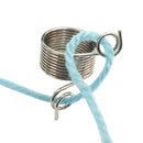 Nickle Plated Wire Yarn Stranding Guide Knitting Thimble for Knitting Craft P4J1