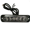 Blue 6 LED Dash Strobe Light Flash Emergency Warning Safety Lamp For Car 1pc