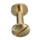 10x Arc Solid Brass Button Stud Screw Nail Screw back Leather Rivet Belt 6m